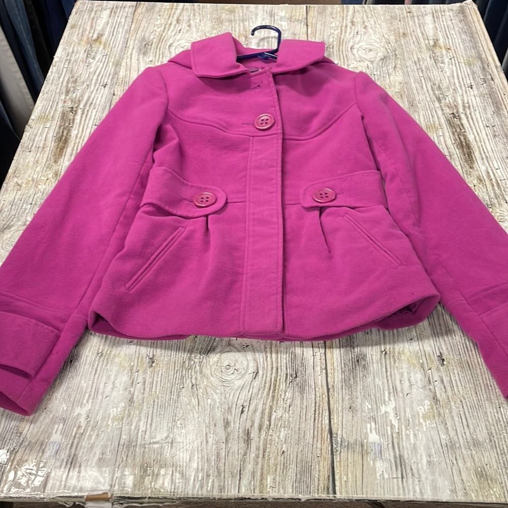 Jack Bb Dakota Pea Coat Women's Size Cs Button Collard Fully Lined